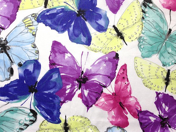 Schal Schmetterling aus Bio Voile – ca. 185 x 29 cm